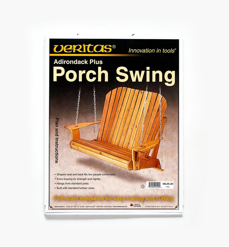 Adirondack Plus Porch Swing Plan