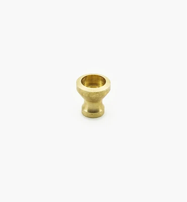 Veritas Smooth-Rimmed Brass Insert Knobs