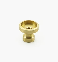 Veritas Smooth-Rimmed Brass Insert Knobs