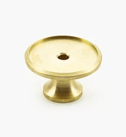 Veritas Smooth-Rimmed Brass Insert Knobs