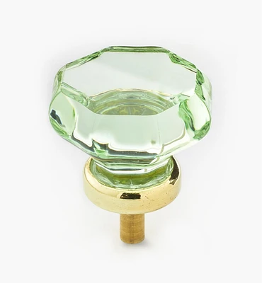 Octagonal Glass Knob