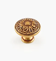 Bouton Bronze patiné