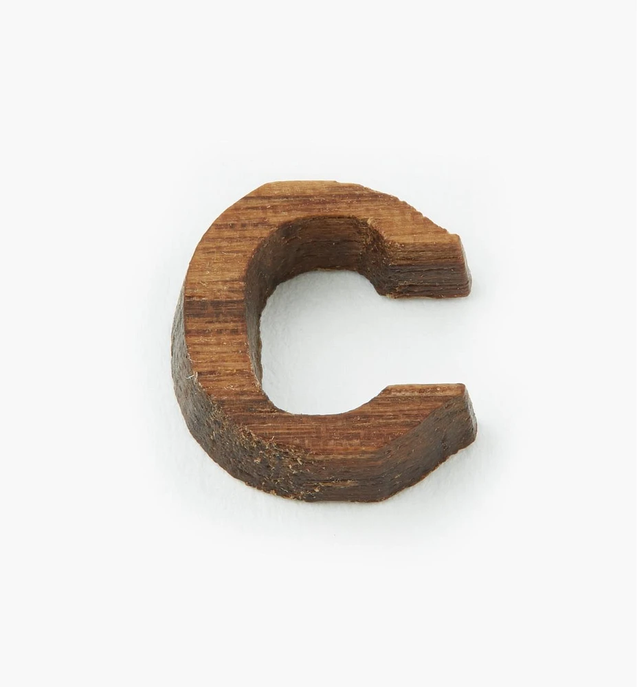 Lettres et chiffres en bois