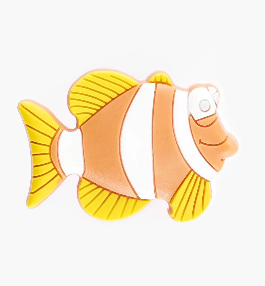 Bouton poisson-clown en silicone pour enfants