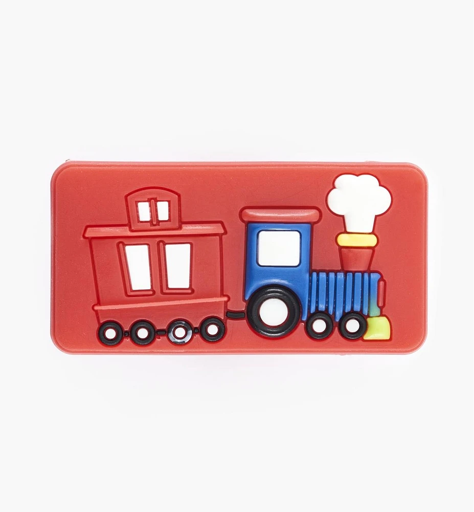 Bouton train en silicone pour enfants