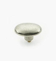 Simple Pewter Oval Knob