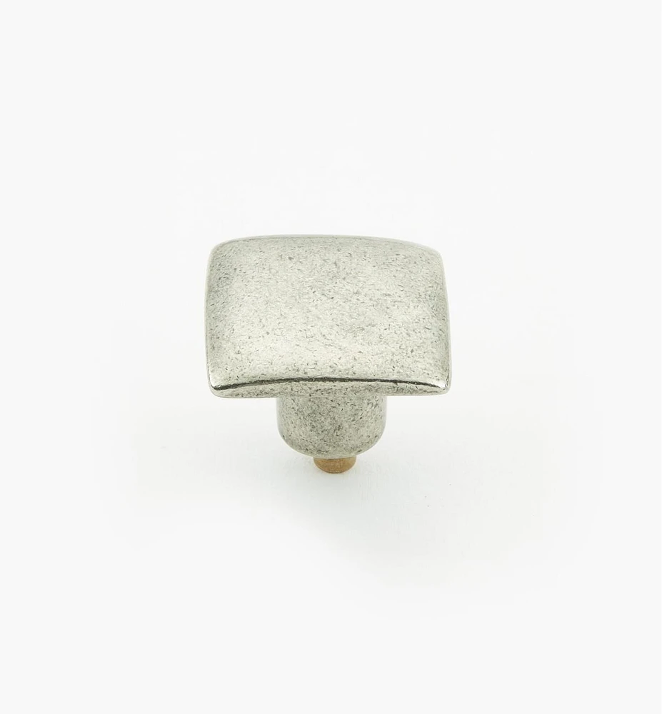 Simple Pewter Square Knob