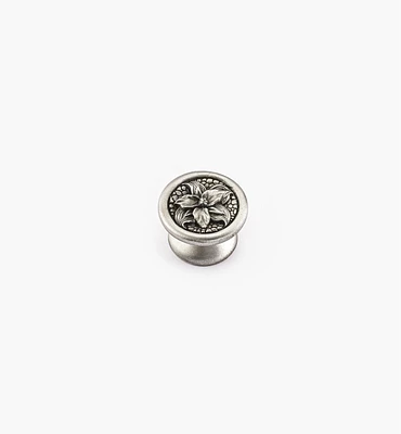 Pewter Trillium Knob