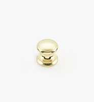 Bevelled Brass Round Knobs