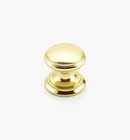 Bevelled Brass Round Knobs