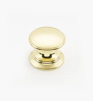 Bevelled Brass Round Knobs