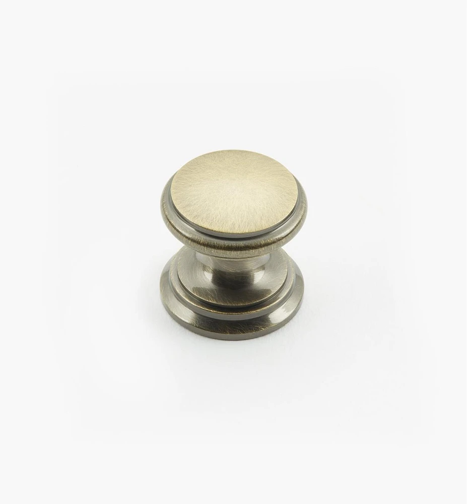 Bevelled Brass Round Knobs