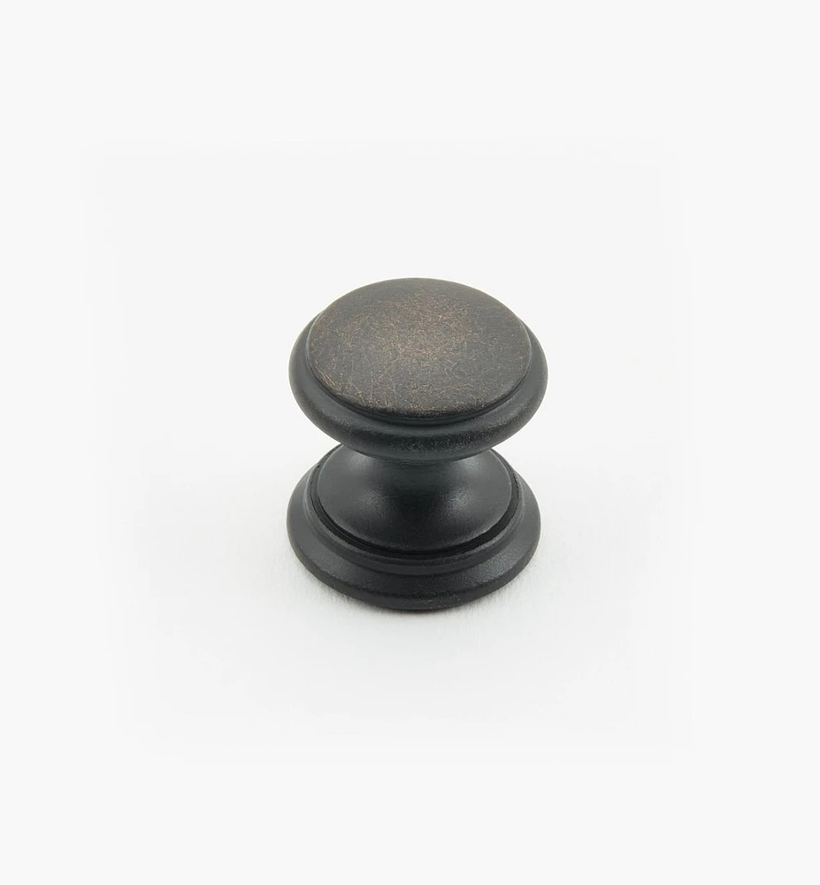 Bevelled Brass Round Knobs