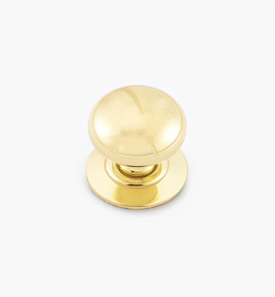 Hollow Brass Knobs with Escutcheons