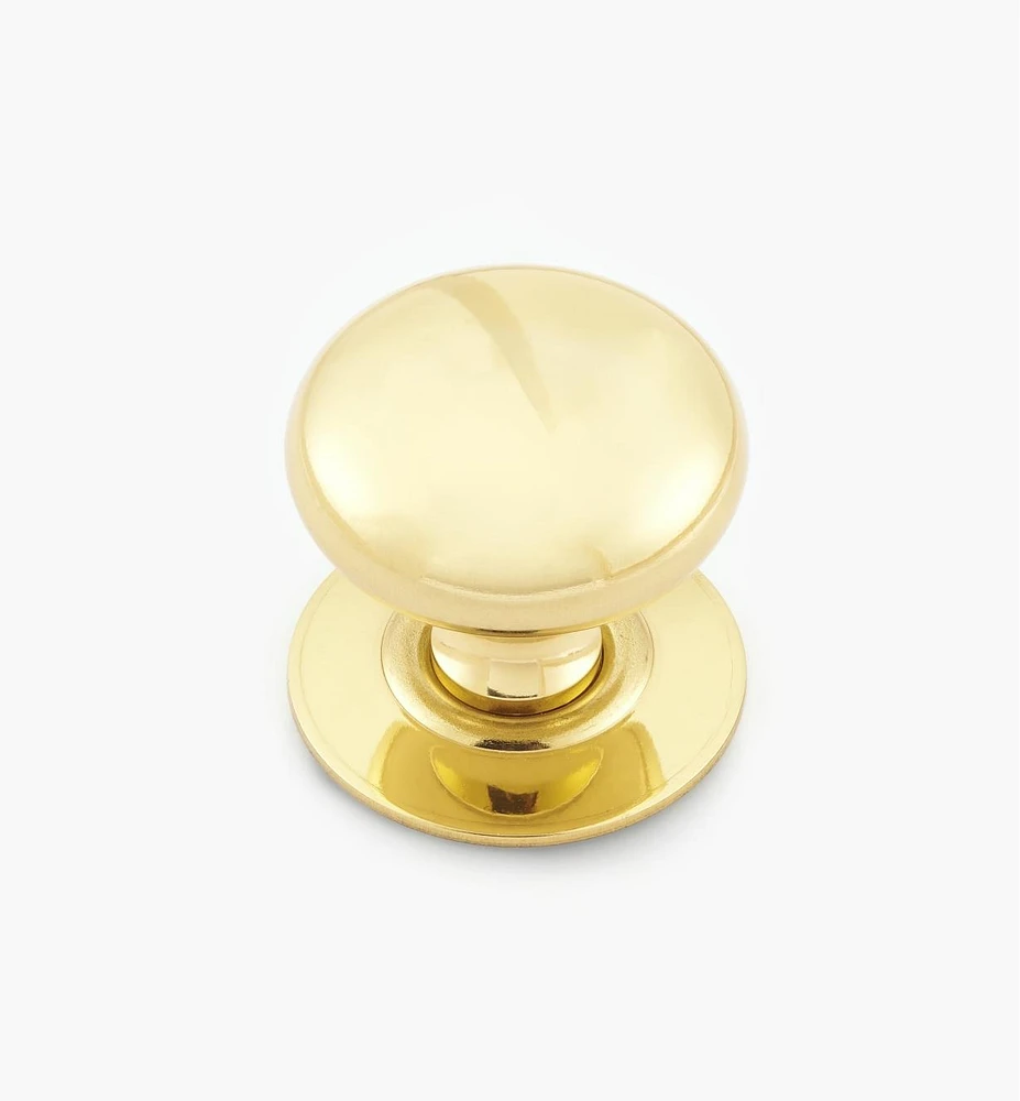 Hollow Brass Knobs with Escutcheons