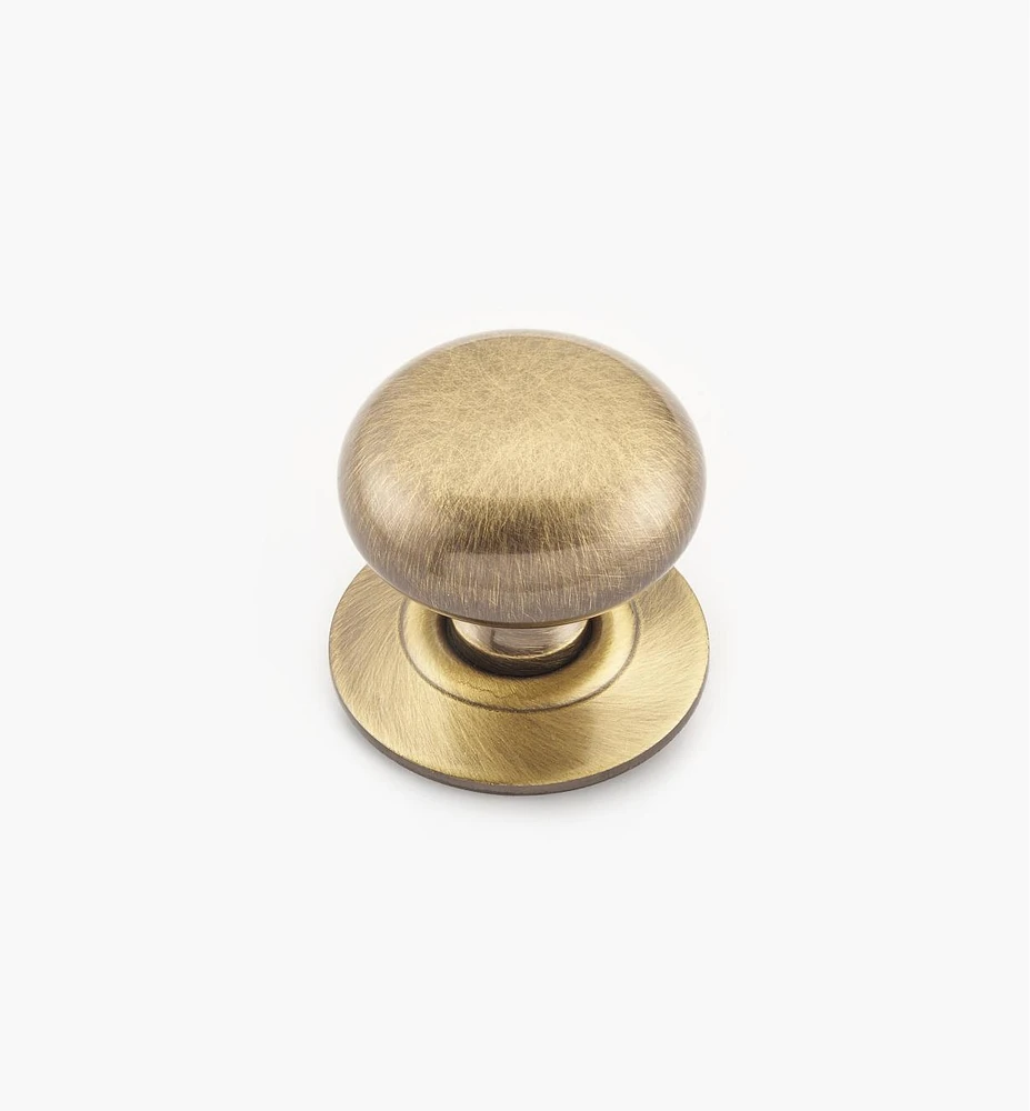 Hollow Brass Knobs with Escutcheons