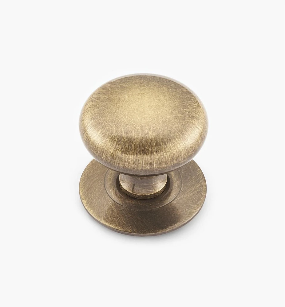 Hollow Brass Knobs with Escutcheons