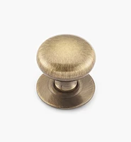 Hollow Brass Knobs with Escutcheons