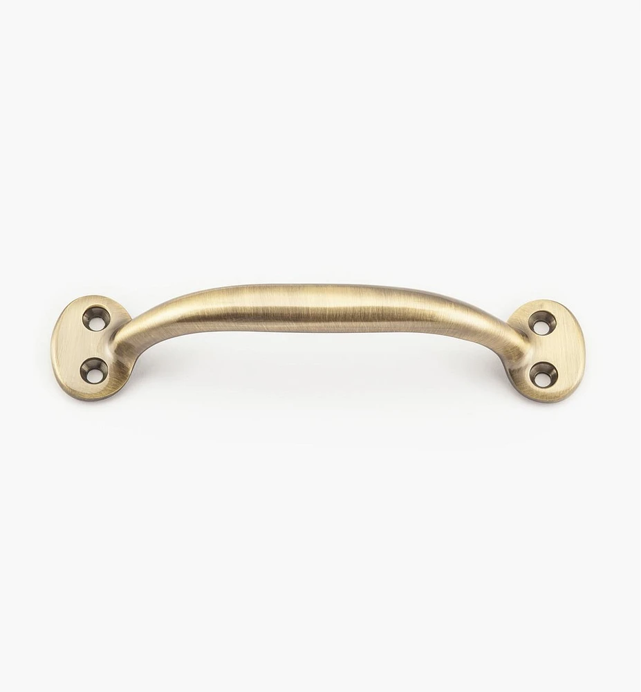 5 1/2" Cast Brass Oval-Post Utility Handle