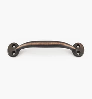 5 1/2" Cast Brass Oval-Post Utility Handle