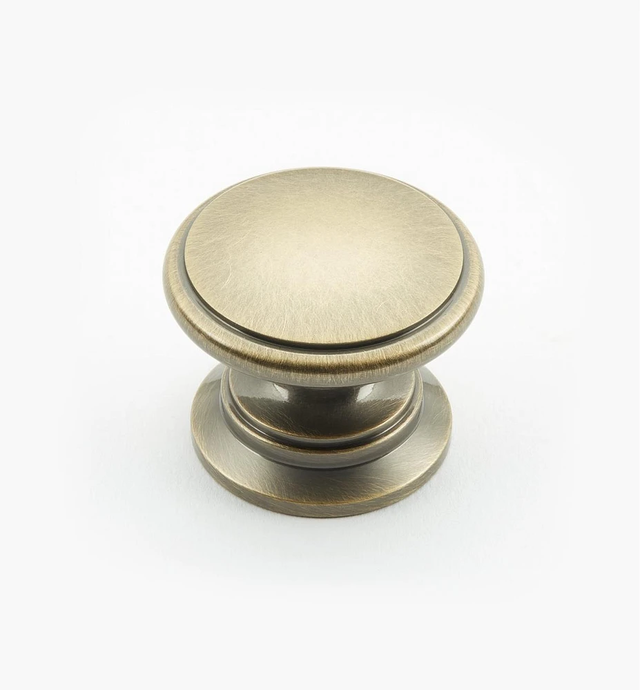 Bevelled Brass Round Knobs