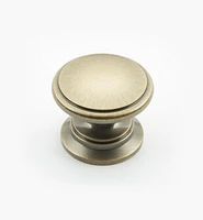 Bevelled Brass Round Knobs