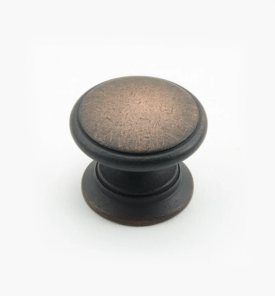 Bevelled Brass Round Knobs