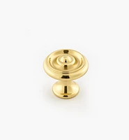 Turned Brass Raised Knobs