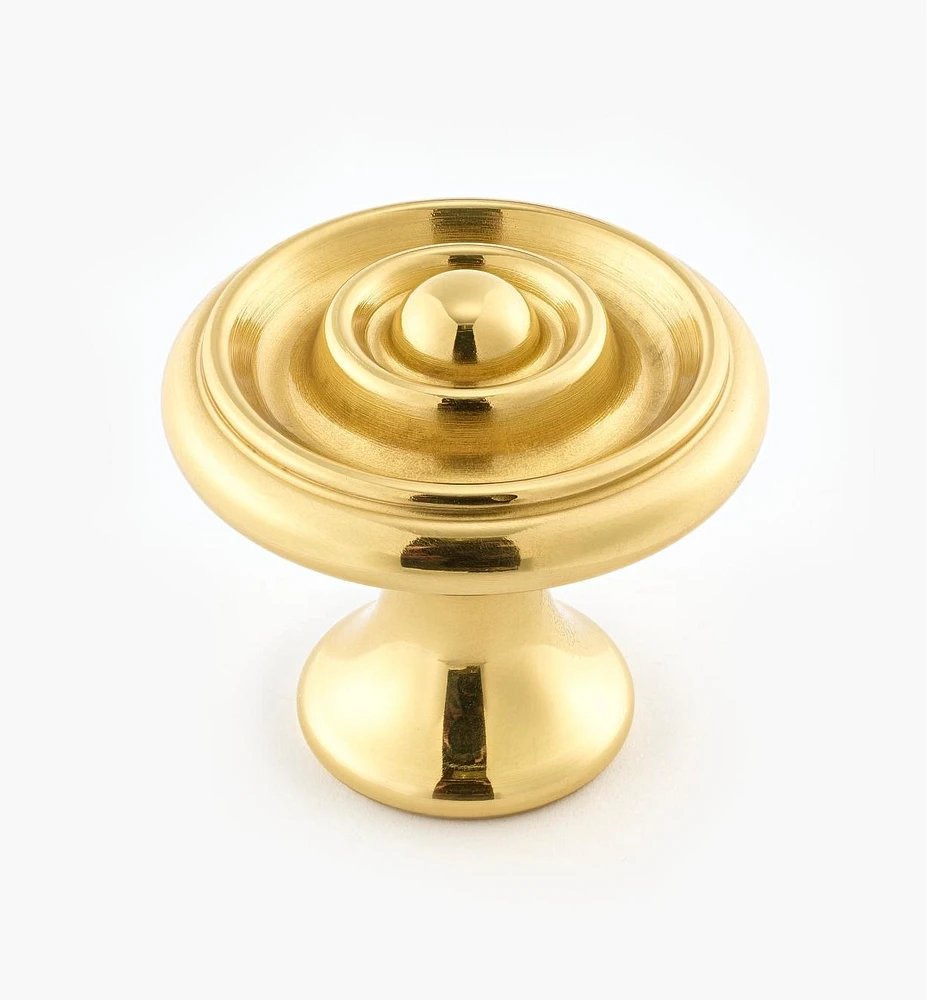 Turned Brass Raised Knobs