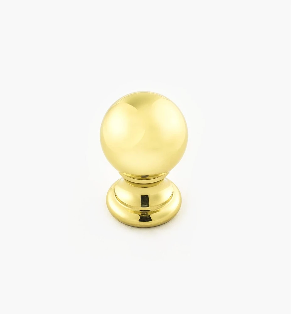 Turned Brass Ball Knobs