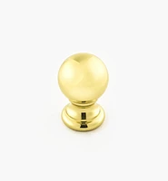 Turned Brass Ball Knobs