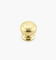 Turned Brass Ring Knobs