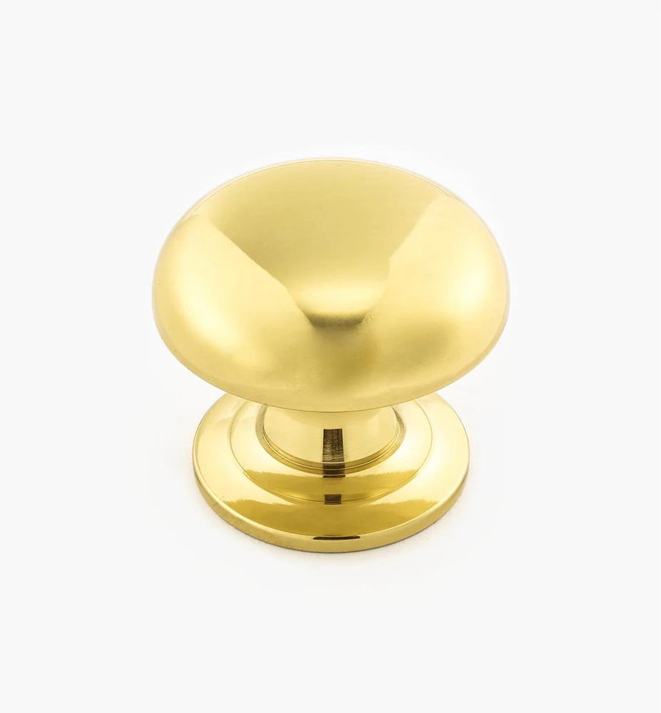 Turned Brass Domed Knobs