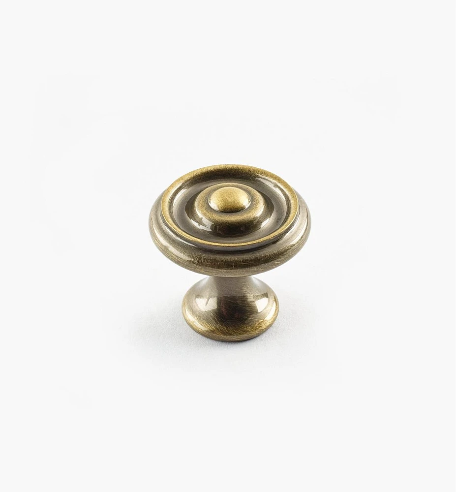 Turned Brass Raised Knobs