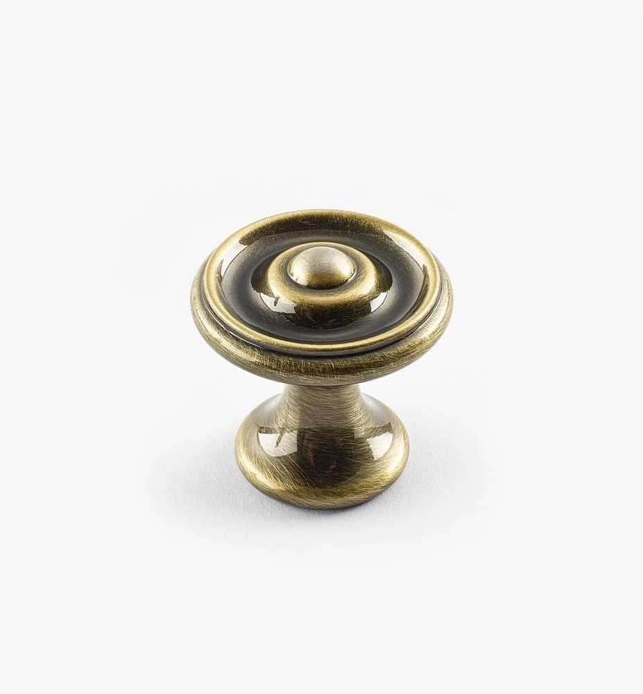 Turned Brass Raised Knobs