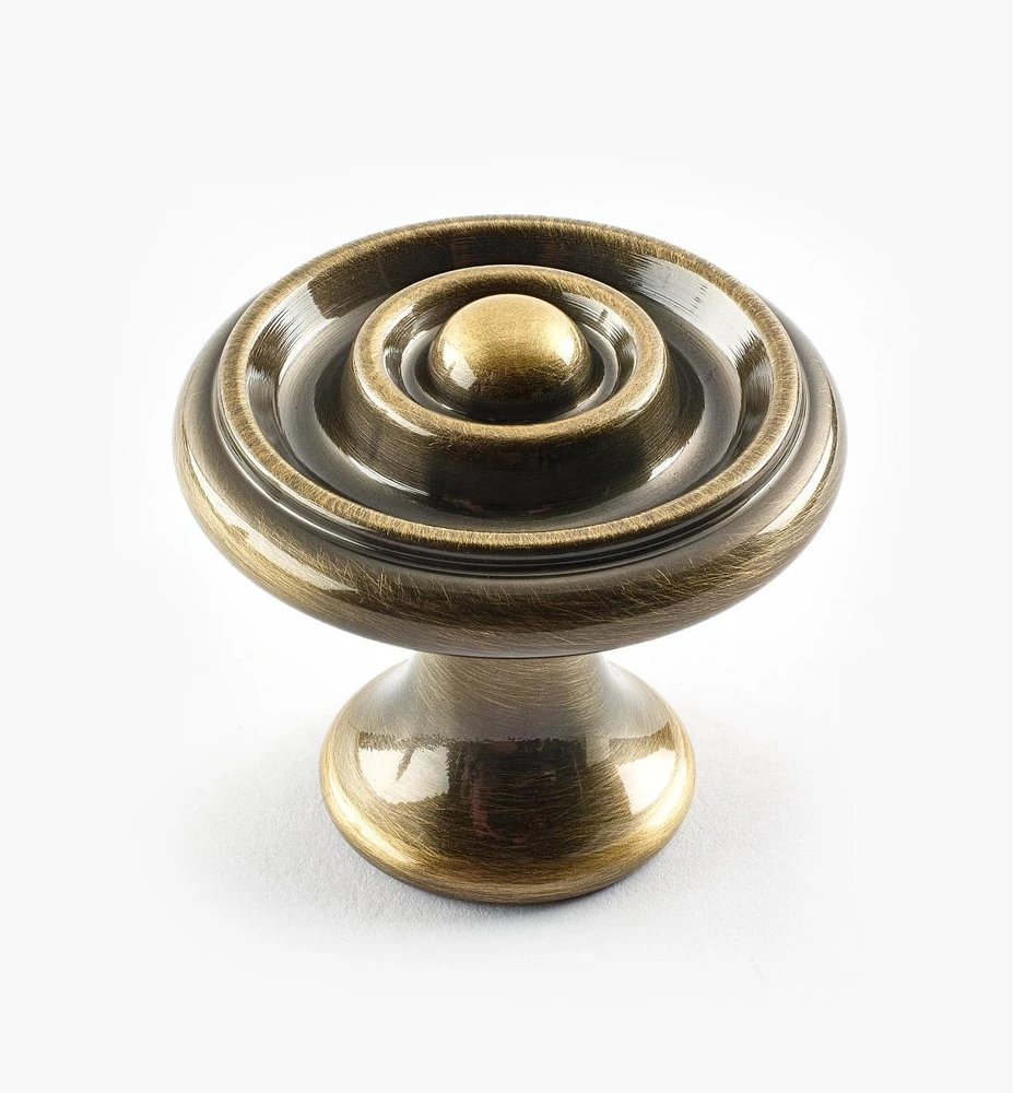 Turned Brass Raised Knobs