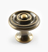 Turned Brass Raised Knobs