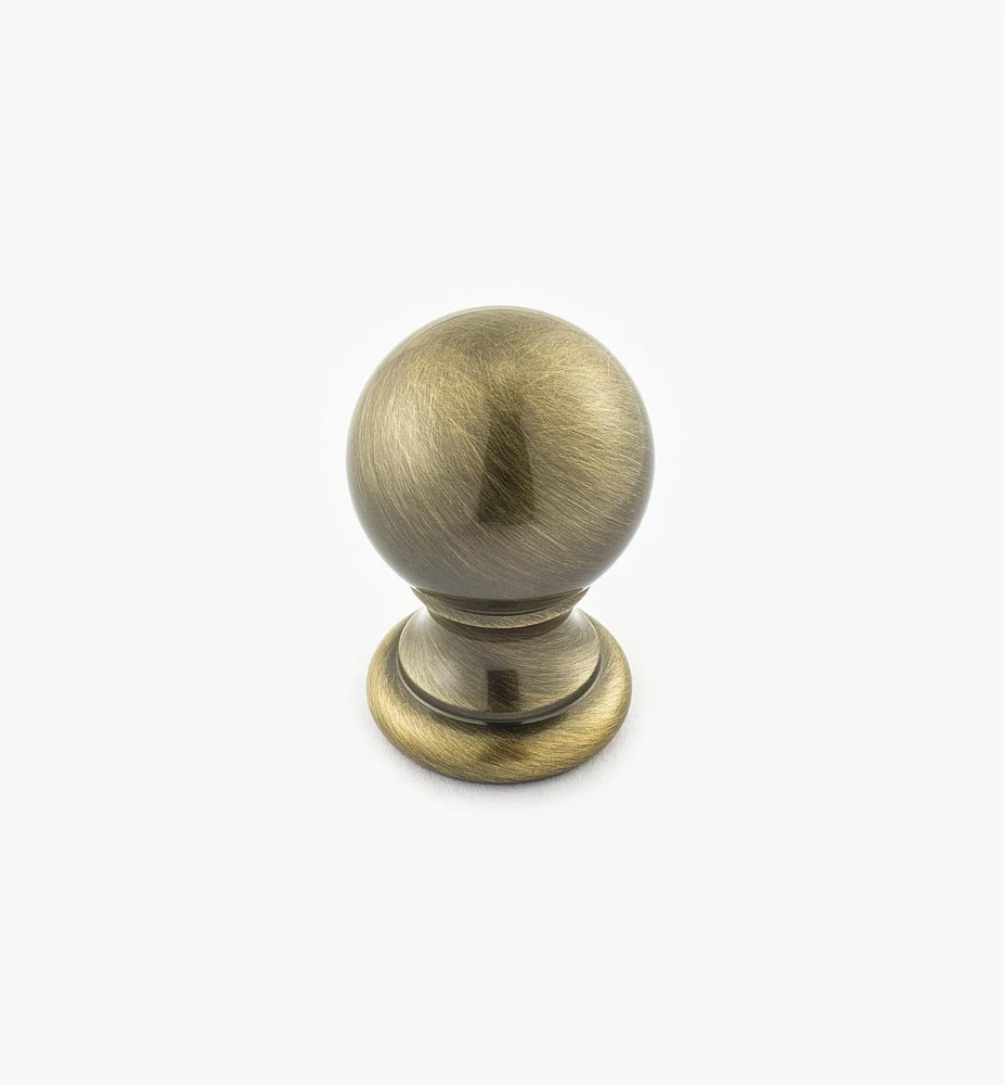 Turned Brass Ball Knobs