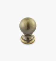 Turned Brass Ball Knobs