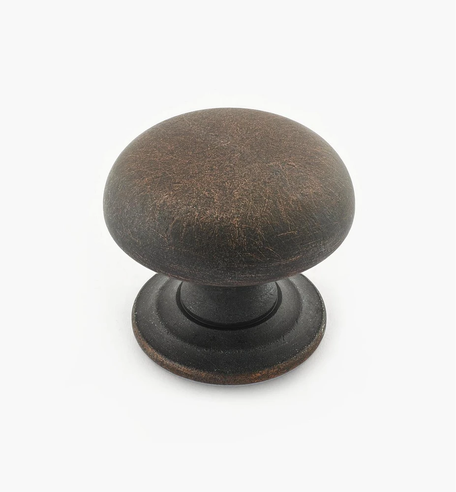 Turned Brass Domed Knobs