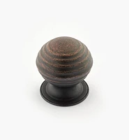 Turned Brass Ridged Knobs