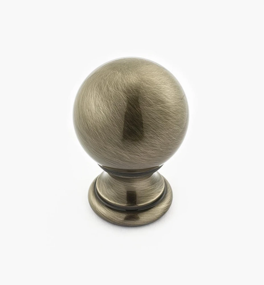 Turned Brass Ball Knobs