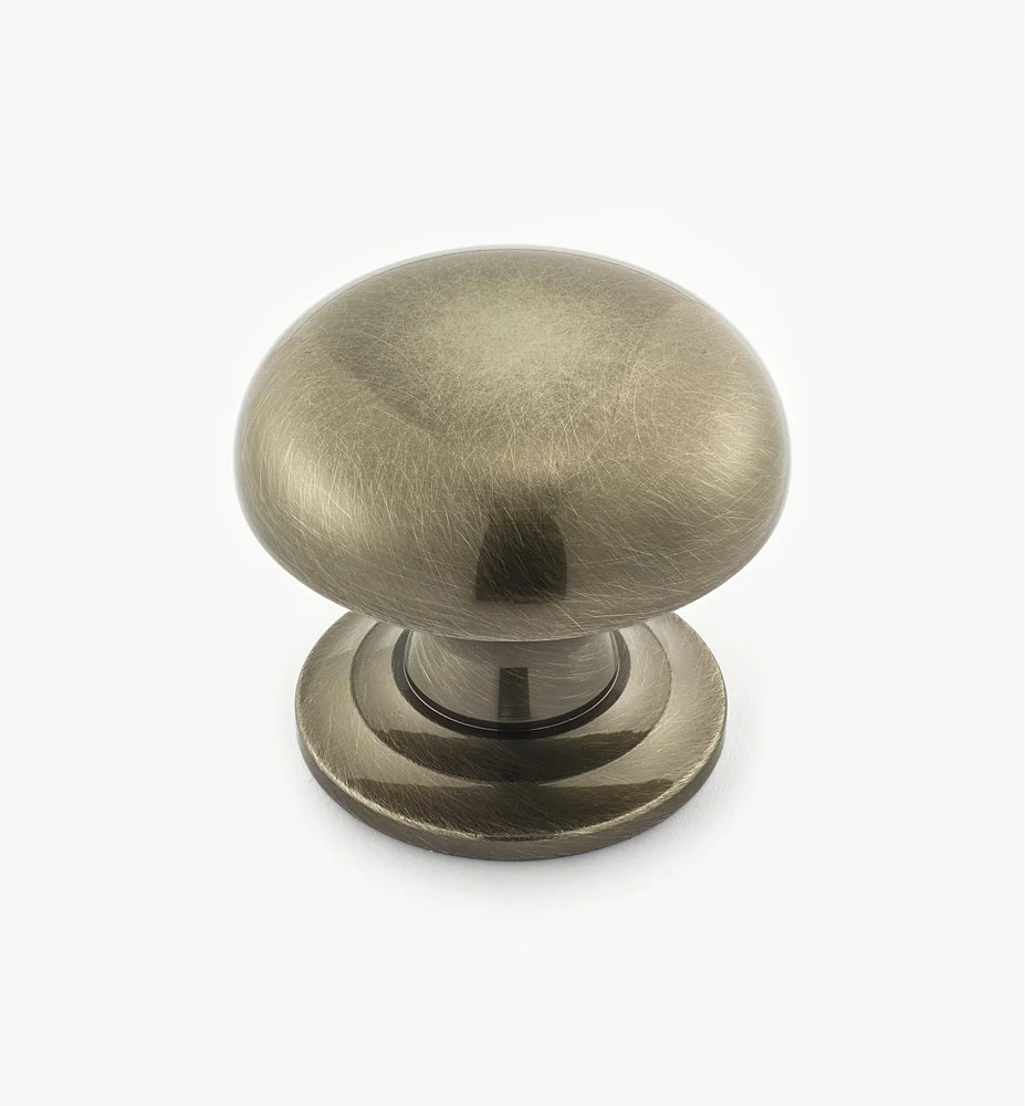 Turned Brass Domed Knobs