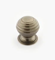 Turned Brass Ridged Knobs