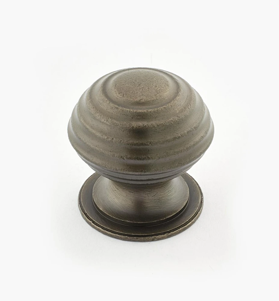 Turned Brass Ridged Knobs