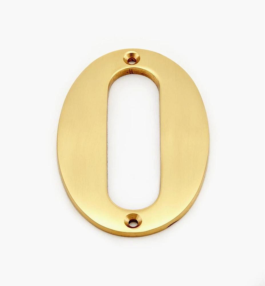 Standard Cast Brass House Numbers