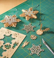 Wooden Snowflake Ornaments Kit