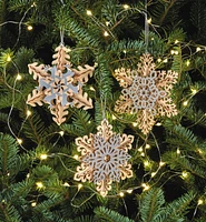 Wooden Snowflake Ornaments Kit