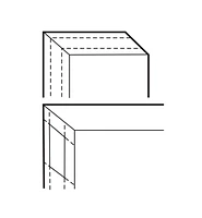 Couteau japonais double pour incrustation