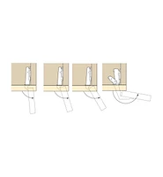 Blum Clip-Top Standard Half-Overlay Hinges